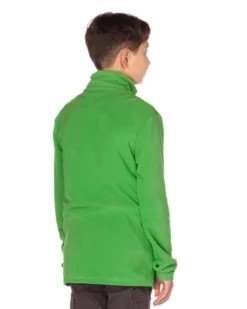 ON SPIRIT - Micropile da bambino verde con mezza zip frontale - GIULIANO