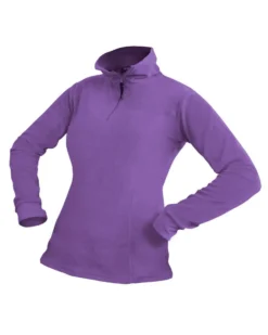 ON SPIRIT - MICROPILE DONNA  MEZZA ZIP VIOLA -  ERICA
