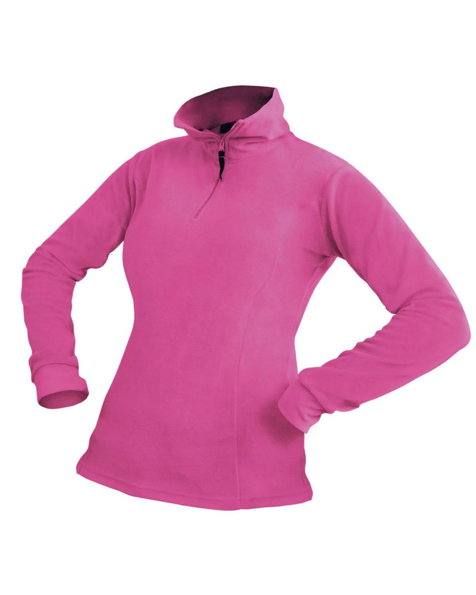 ON SPIRIT - MICROPILE DONNA MEZZA ZIP ROSA - ERICA