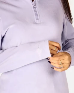 ON SPIRIT - MICROPILE DONNA  MEZZA ZIP LILLA  -  VALENTINA