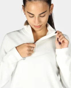 ON SPIRIT - MICROPILE DONNA  MEZZA ZIP BIANCO -  VALENTINA