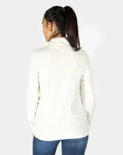 ON SPIRIT - MICROPILE DONNA  MEZZA ZIP BIANCO -  VALENTINA