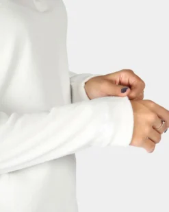 ON SPIRIT - MICROPILE DONNA  MEZZA ZIP BIANCO -  VALENTINA
