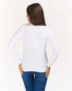 ON SPIRIT - MICROPILE DONNA  MEZZA ZIP BIANCO -  VALENTINA