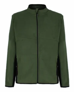ON SPIRIT - MICROPILE UOMO  FULL ZIP VERDE SCURO E NERO - IVAN