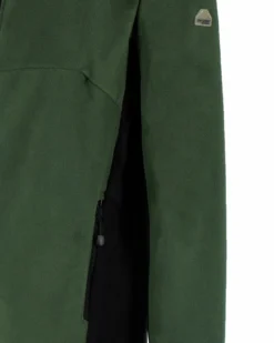 ON SPIRIT - MICROPILE UOMO  FULL ZIP VERDE SCURO E NERO - IVAN