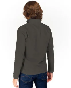 ON SPIRIT - MICROPILE UOMO MEZZA ZIP GRIGIO SCURO - VITTORIO