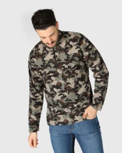 ON SPIRIT - MICROPILE UOMO  MEZZA ZIP MILITARE -  VITTORIO