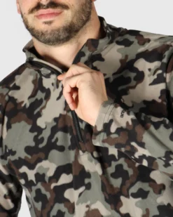 ON SPIRIT - MICROPILE UOMO  MEZZA ZIP MILITARE -  VITTORIO