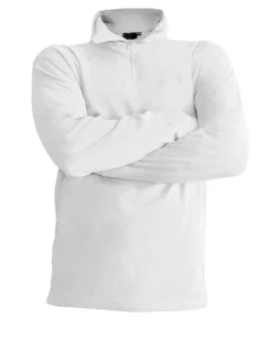 ON SPIRIT - MICROPILE UOMO  MEZZA ZIP BIANCO - EDOARDO