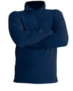 ON SPIRIT - MICROPILE UOMO  MEZZA ZIP BLU SCURO- EDOARDO
