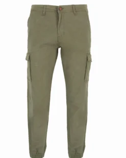 ON SPIRIT - PANTALONE CARGO VERDE DA UOMO CON POLSINO
