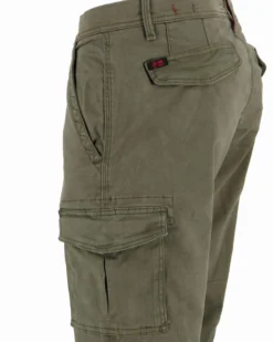 ON SPIRIT - PANTALONE CARGO VERDE DA UOMO CON POLSINO