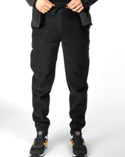 ON SPIRIT - PANTALONI IN PILE UOMO NERI CON POLSINO - GIANNI