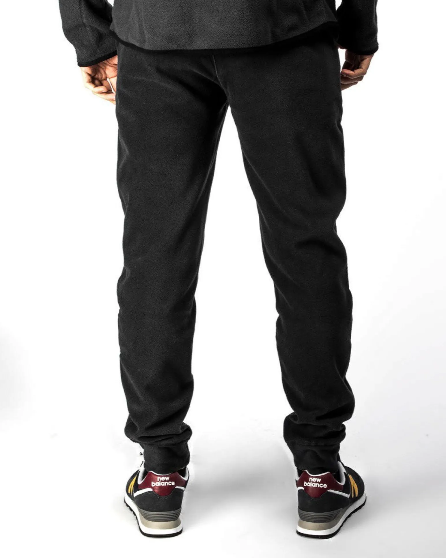 ON SPIRIT - PANTALONI IN PILE UOMO NERI CON POLSINO - GIANNI
