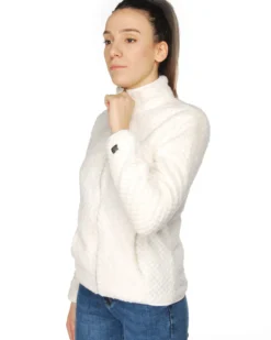 ON SPIRIT - PILE BIANCA FULL ZIP DA DONNA