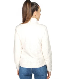 ON SPIRIT - PILE BIANCA FULL ZIP DA DONNA