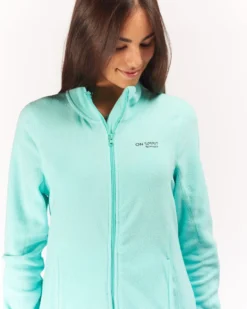 ON SPIRIT - PILE DONNA FULL ZIP TURCHESE - LUANA
