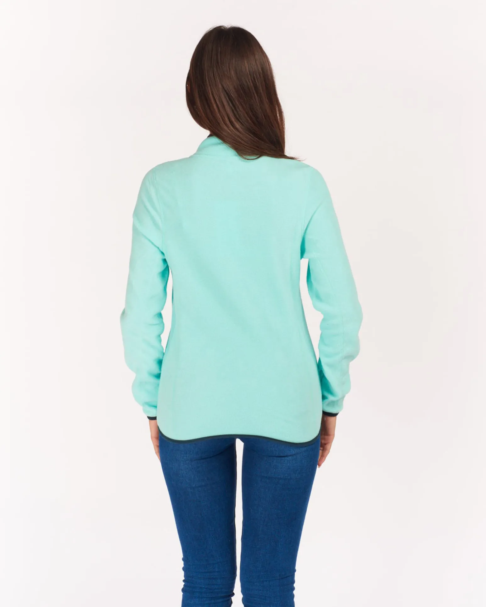 ON SPIRIT - PILE DONNA FULL ZIP TURCHESE - LUANA