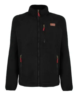 ON SPIRIT - PILE NERO  FULL ZIP DA UOMO IN TESSUTO SHERPA