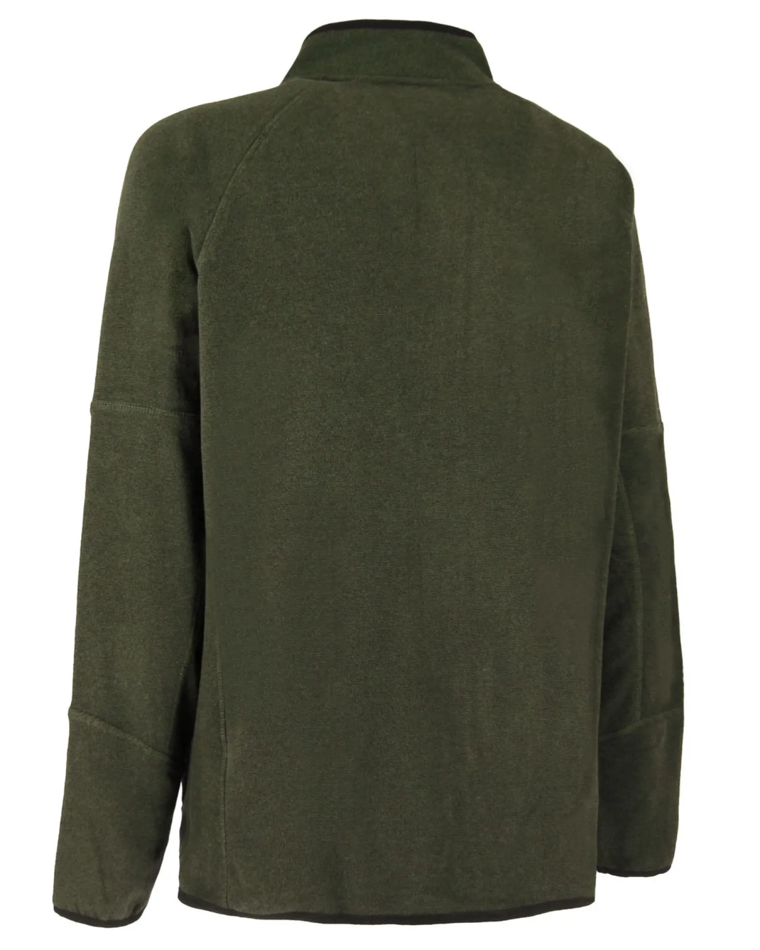 ON SPIRIT - PILE RIGATO UOMO FULL ZIP VERDE SCURO - FABIO