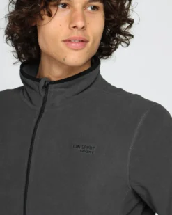ON SPIRIT - PILE  RIGATO UOMO  FULL ZIP  GRIGIO - FABIO