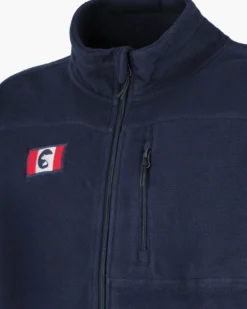 ON SPIRIT - PILE UOMO  FULL ZIP BLU SCURO - GLAUCO