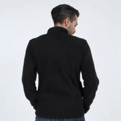 ON SPIRIT - PILE UOMO FULL ZIP NERO -  MATTIA