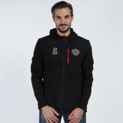 ON SPIRIT - PILE UOMO FULL ZIP NERO -  MATTIA