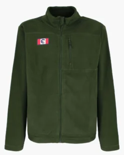 ON SPIRIT - PILE UOMO  FULL ZIP VERDE SCURO - GLAUCO