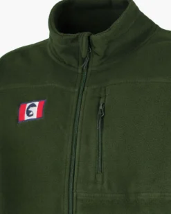 ON SPIRIT - PILE UOMO  FULL ZIP VERDE SCURO - GLAUCO