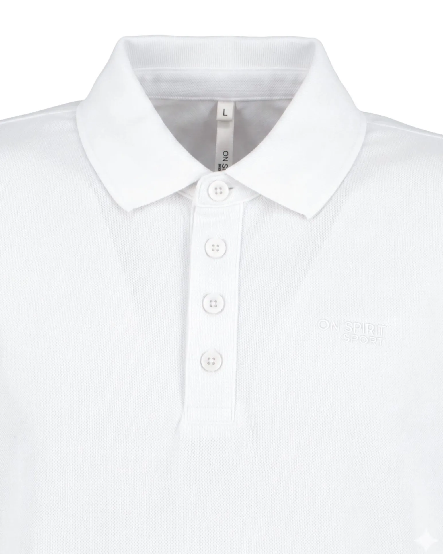 ON SPIRIT - POLO MEZZA MANICA BIANCA DA UOMO - LEROY