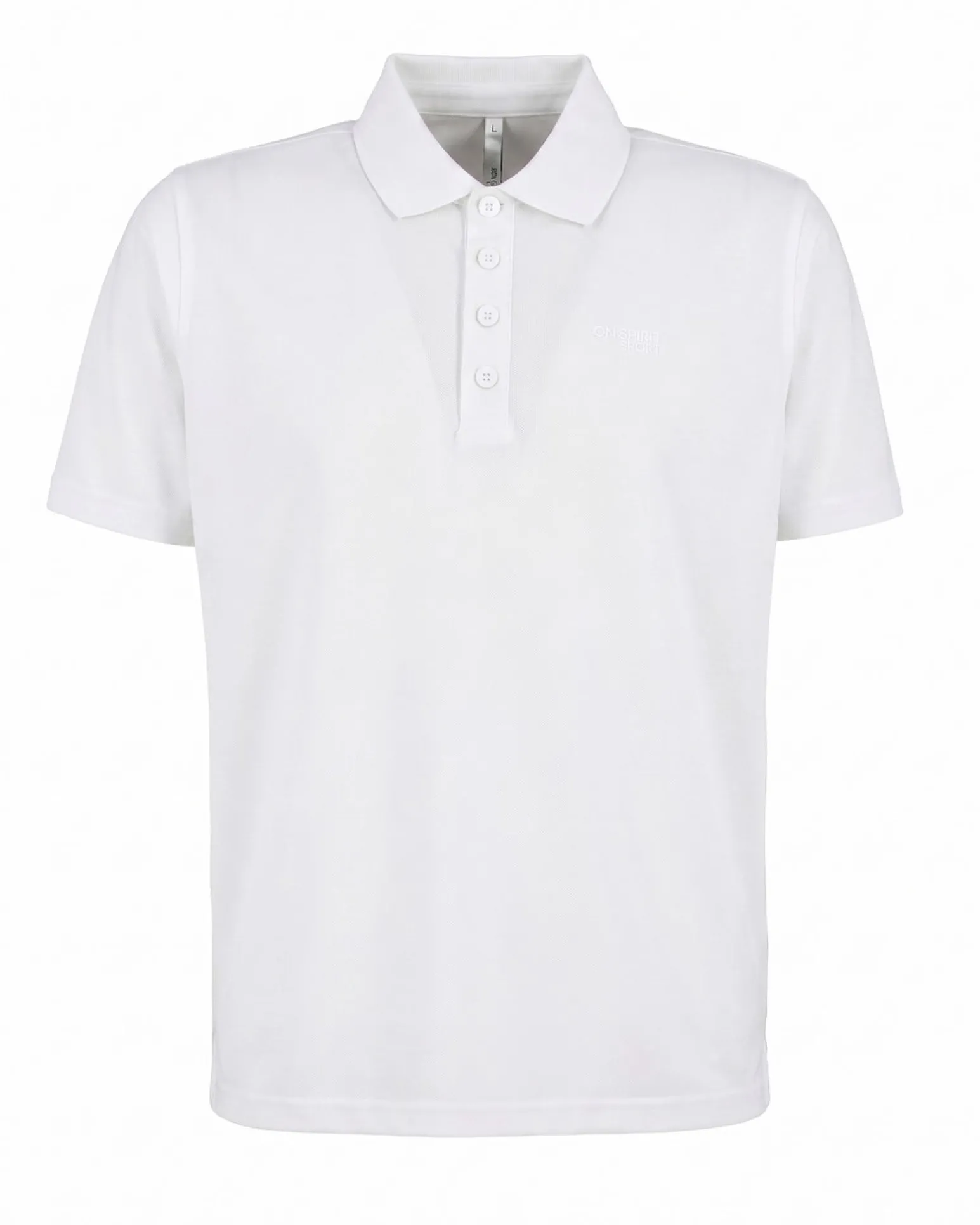 ON SPIRIT - POLO MEZZA MANICA BIANCA DA UOMO - LEROY
