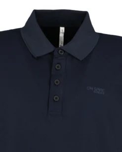 ON SPIRIT - POLO MEZZA MANICA BLU DA UOMO - LEROY