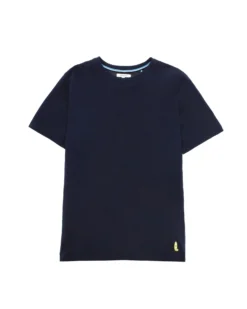 ON SPIRIT - T-shirt girocollo da uomo blu con stampa posteriore