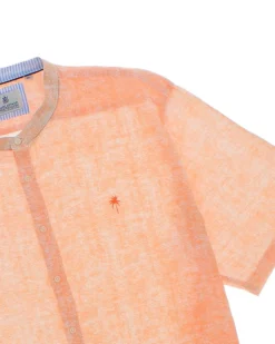 OVER CAMICIA MEZZA MANICA LINO