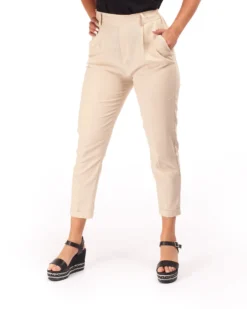 PANTALONE TASCA AMERICA LINO-VISCOSA