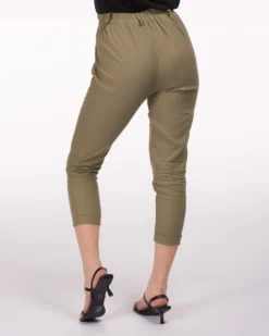 PANTALONE TASCA AMERICA LINO-VISCOSA