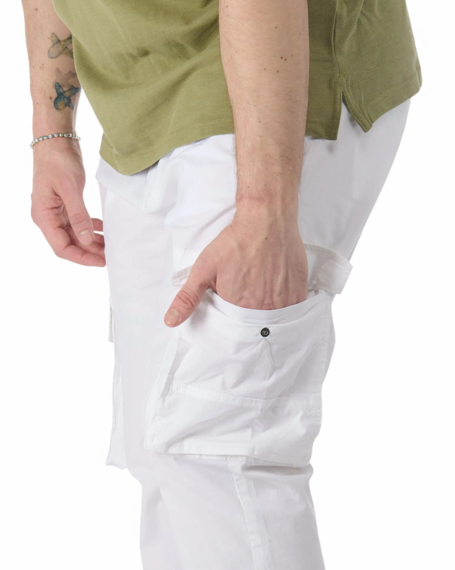 PANTALONE TASCA LATERALE ELASTICO VITA