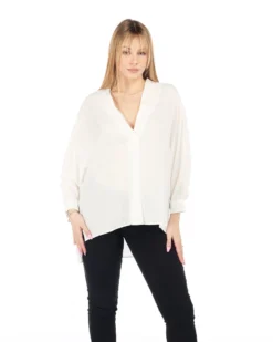 PAQUITA - CAMICIA MANICA LUNGA SCOLLO V