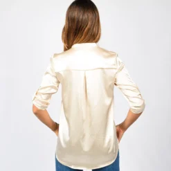 PAQUITA - CAMICIA MANICA 3/4 SCOLLO V