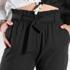 PAQUITA - PANTALONE TASCA AMERICA CON CINTA IN TESSUTO