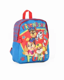 PAW PATROL - Zaino piccolo blu e rosso con stampa frontale