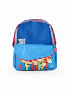 PAW PATROL - Zaino piccolo blu e rosso con stampa frontale