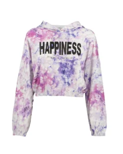 PEOPLE FOR HAPPINESS MADE IN PARADISE - FELPA CON CAPPUCCIO