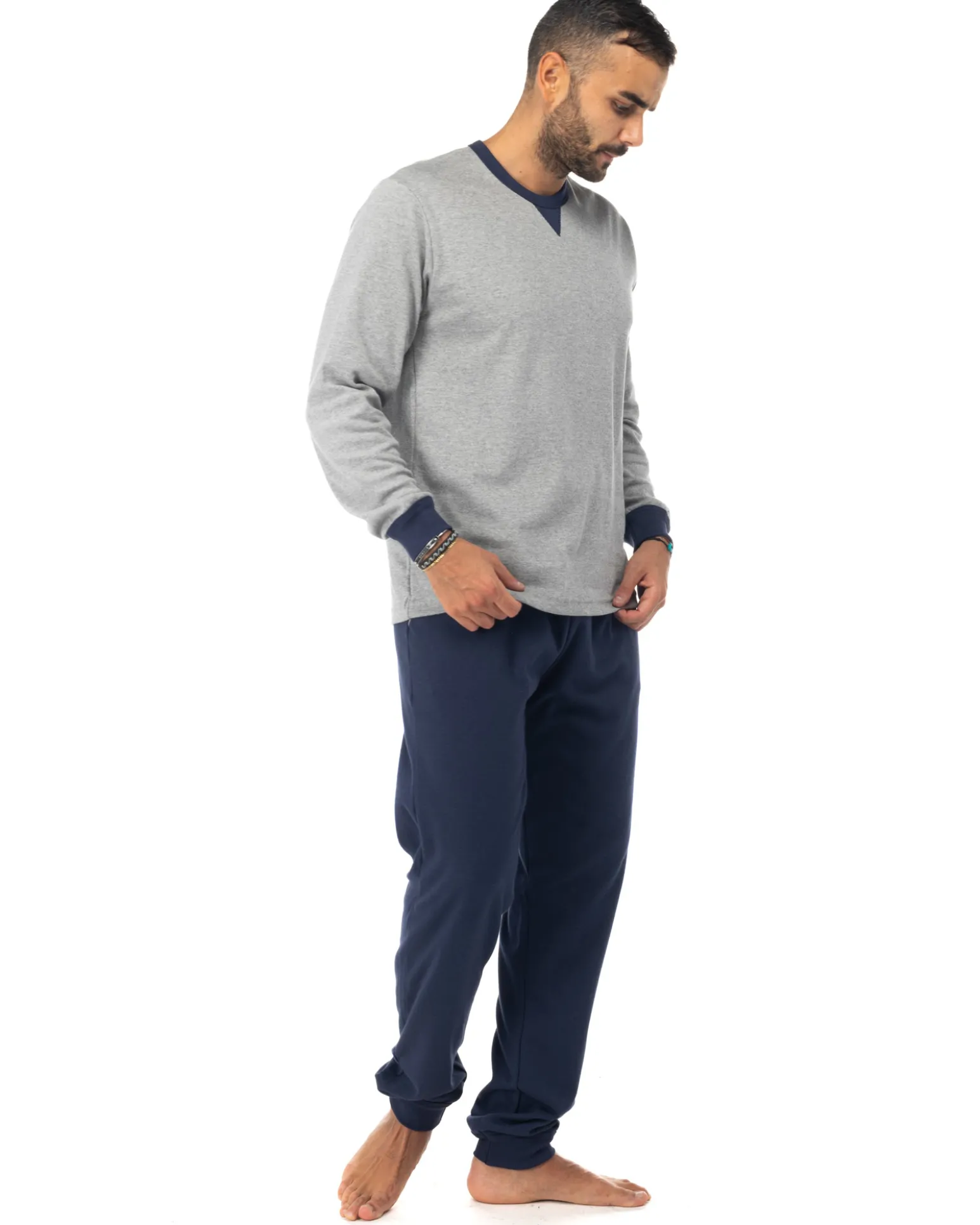PIGIAMA UOMO INTERLOCK 100%COT.BIC.C03