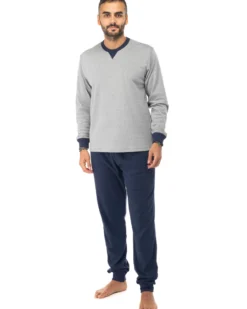 PIGIAMA UOMO INTERLOCK 100%COT.BIC.C03