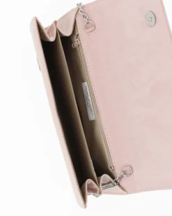 Pochette cipria in vernicecon patta - MADE IN ITALY