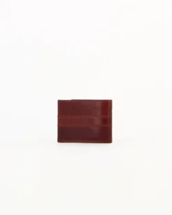 Portafoglio uomo cognac in VERA PELLE, con ribaltina, porta carte e portamonete - you young Coveri