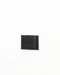 Portafoglio uomo nero in VERA PELLE, con ribaltina, porta carte e portamonete - you young Coveri